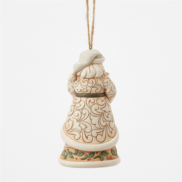 Jim Shore Heartwood Creek Santa with Fawn Christmas Ornament