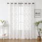 Abmrose Matte Sheer 2pk Grommet Curtains - image 1