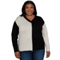 Plus Size Skyes the Limit Signature Sweaters Color Block Sweater - image 1