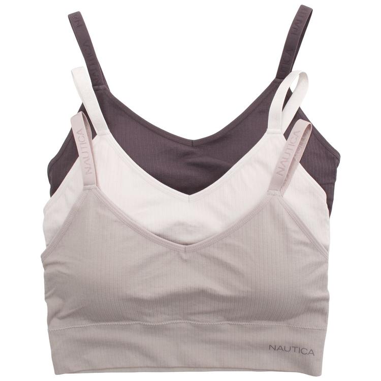Plus Size Nautica 3pk. Seamless Lounge Bras - NT1731-3PKAK