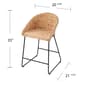 Southern Enterprises 2pc. Landrine Water Hyacinth Counter Stools - image 5