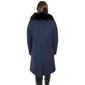 Womens Nine West Plaid Faux Wool Coat With Faux Fur Collar - image 2