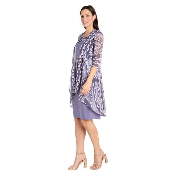 Petite R&M Richards Lavender Daytime Jacket Dress