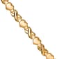 Sterling Silver Yellow Gold Plated Hugs & Kisses Collar Necklace - image 2