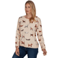 Petite Ruby Rd. English Countryside Dog All Over Dog Sweater - image 3