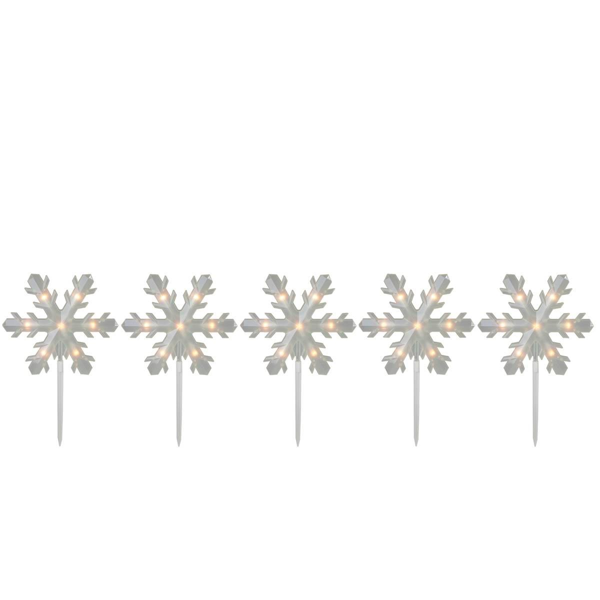 Northlight Seasonal 5ct. Snowflake Christmas Lawn Stakes
