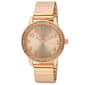 Womens Laura Ashley(R) Rose Gold Stone Bezel Watch - LA2053RG - image 1