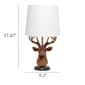 Simple Designs Woodland Rustic Antler Copper Deer Table Lamp - image 7