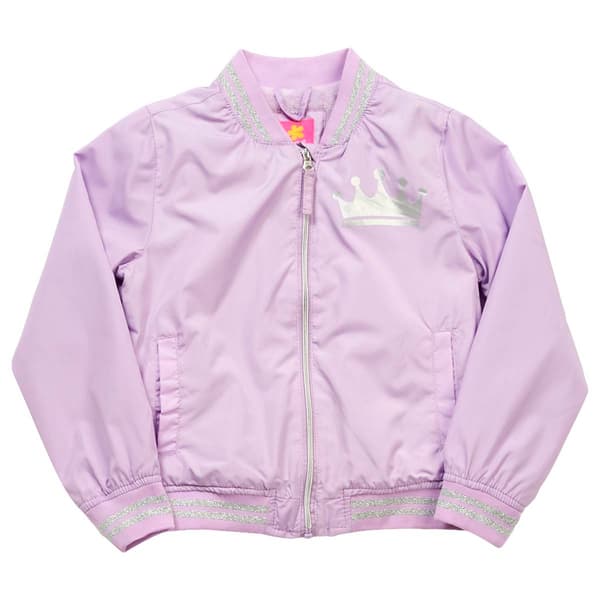 Girls (7-16) Pink Platinum(R) Crown Windbreaker - image 