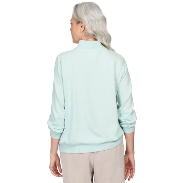 Petite Alfred Dunner St. Moritz Embroidered Sweatshirts