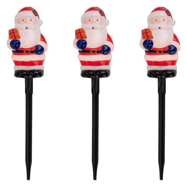 Northlight Seasonal Santa Christmas Pathway Markers - Set of 4 - image 