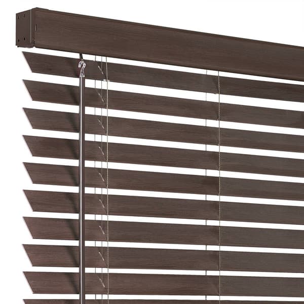 Achim Cordless GII Madera Falsa Faux Wood Blinds