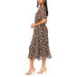 Womens MSK Flutter Sleeve Floral Chiffon Smock Waist Midi Dress - image 3