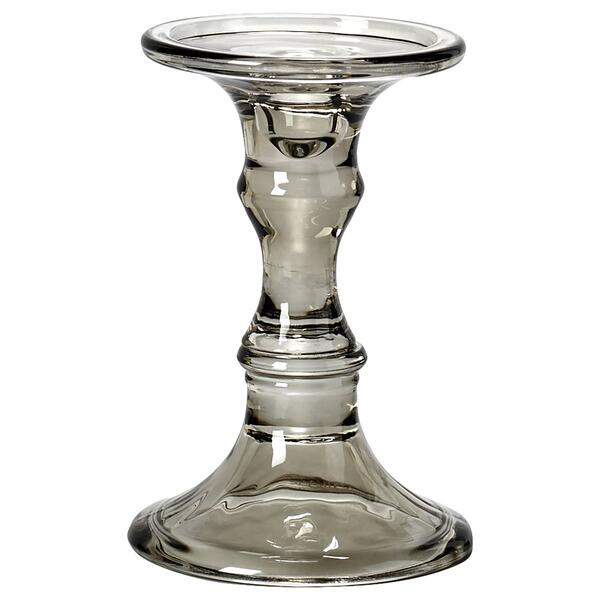 Mikasa&#40;R&#41; 9.25in. Glass Candle Holder - Smoke - image 