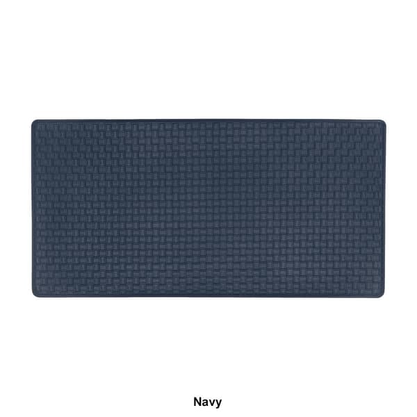 Achim Woven-Embossed Faux-Leather Anti-Fatigue Mat