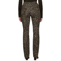 Womens HUE® Leopard Denim Bootcut Leggings