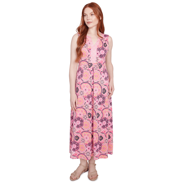 Petite Ruby Rd. Must Haves II Medallion Sleeveless Maxi Dress - image 