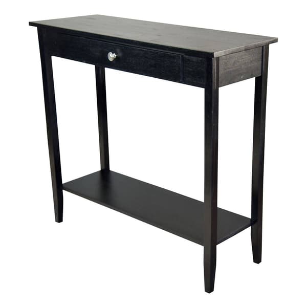 Casual Contemporary Living Acacia Console Table w/ Bottom Shelf