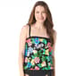 Womens Beach House Midnight Gardens Side Tie Tankini Swim Top - image 1