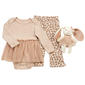 Baby Girl (NB-9M) Floral Threads 3pc. Leopard Tutu & Bodysuit Set - image 1