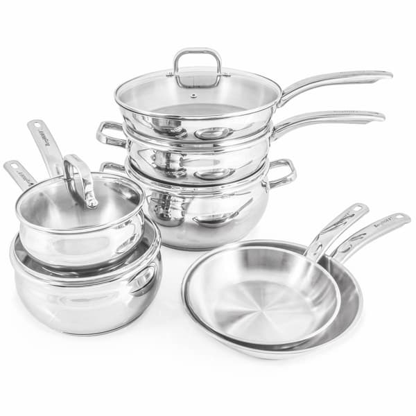 BergHOFF Shape Belly 12pc. Cookware Set w/ Glass Lid