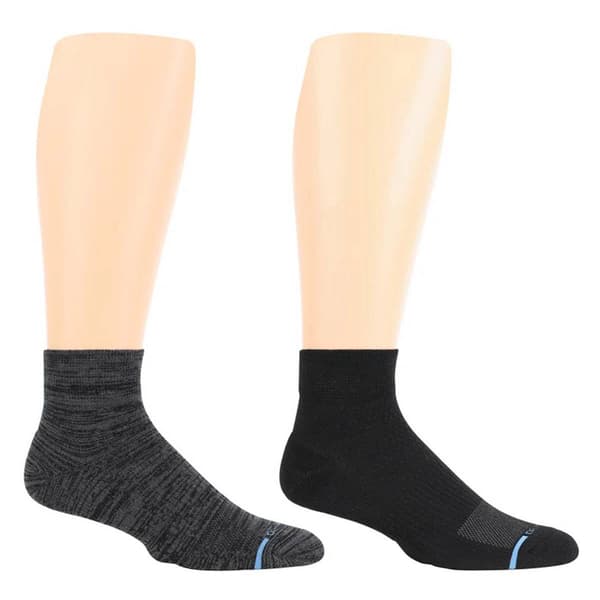 Mens Dr. Motion 2pk.Free Feed Compression Quarter Socks - image 