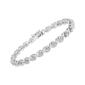 Haus of Brilliance Diamond Accent Floral & "X" Link Bracelet - image 2