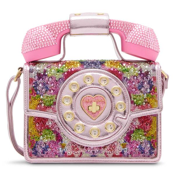 Betsey Johnson Kaleidoscope Bling Phone Bag - image 