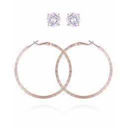 Guess Rose Gold-Tone 2pc. Hoop & Stud Earrings