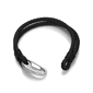 Mens Lynx Stainless Steel & Leather Bracelet - image 2