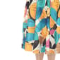 Womens White Mark Leaf Print Flared Midi Skirt - image 4