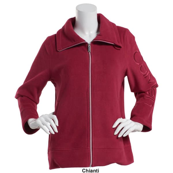 Womens Calvin Klein Performance Tech Fleece Zip Front Jacket