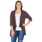 Plus Size 24/7 Comfort Apparel Elbow Sleeve Open Cardigan - image 10