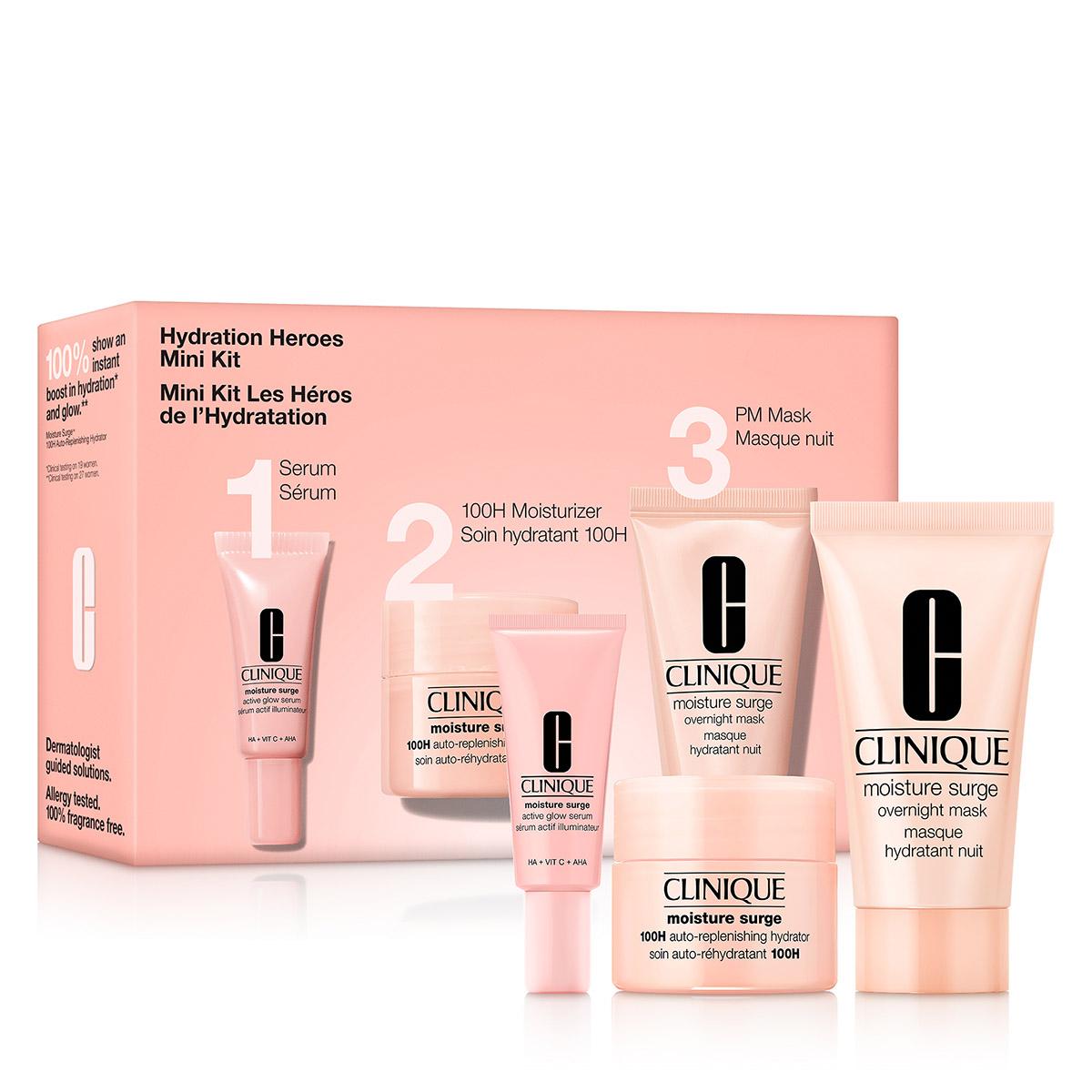 Open Video Modal for Clinique Hydration Heroes: Mini Moisture Surge(tm) Skincare Set