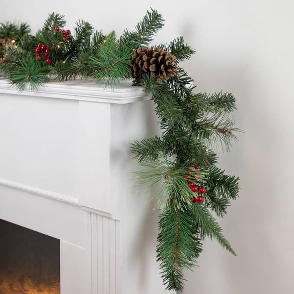 Northlight Seasonal Pine & Berries Artificial Christmas Garland