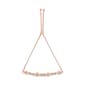 Haus of Brilliance Rose Gold Over Silver Twist Bolo Bracelet - image 1