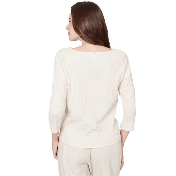 Womens Emaline Key Items 3/4 Sleeve Twist Front Knit Sweater