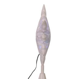 Kurt Adler 10in Cool White LED Glitter Snowflake Treetop