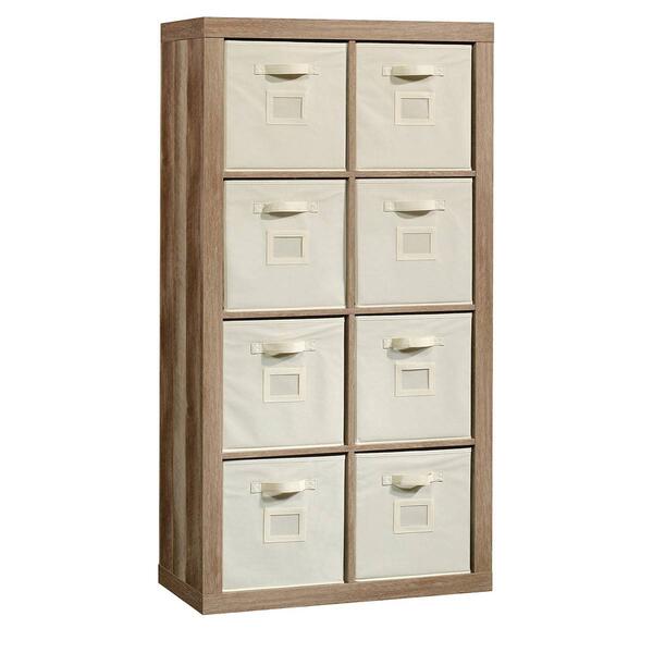 Sauder Stow-Away 8 Cube Storage Organizer - Lintel Oak - image 