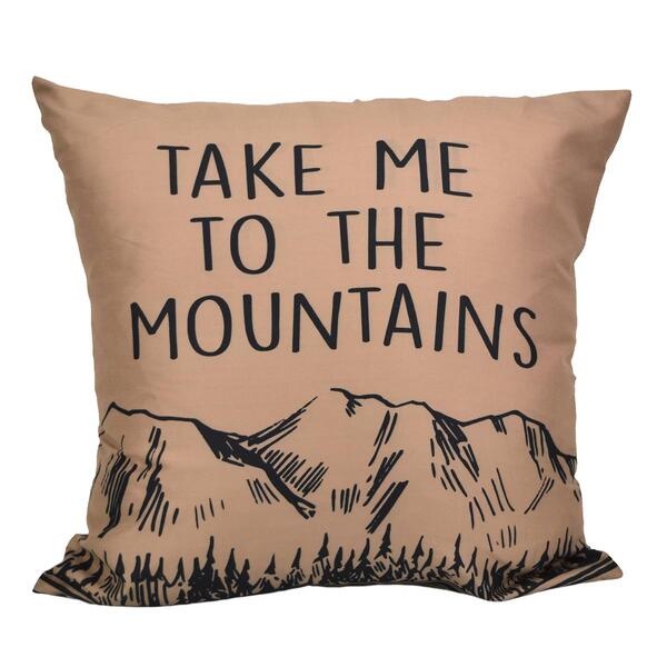 Your Lifestyle Timber To The Mountains Decorative Pillow - 18x18 - image 