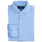 Mens Tom Baine Medium Blue Plaid Fitted Traveler Dress Shirt - image 1