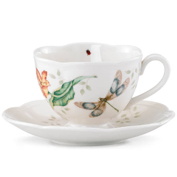 Lenox® Butterfly Meadow® Dragonfly Cup & Saucer - image 