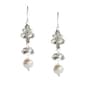 Rosa Rhinestones Rhinestone & Faux Pearl Accent Drop Earrings - image 1
