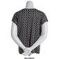 Womens Notations Short Sleeve Geo Grommet Neck Shell Blouse - image 2