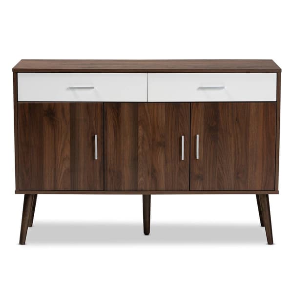 Baxton Studio Leena Two-Tone 2-Drawer Sideboard Buffet