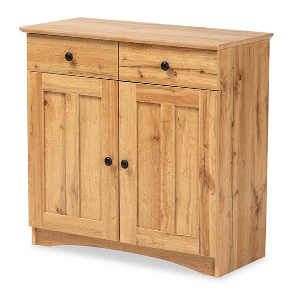 Baxton Studio Lauren Modern Wood 2-Door Buffet Kitchen Cabinet - image 
