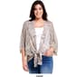 Womens Steve Madden Short Marled Dusty Horizon Tie Kimono - image 2
