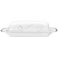 Noritake Platinum Wave Covered Butter Dish - image 1