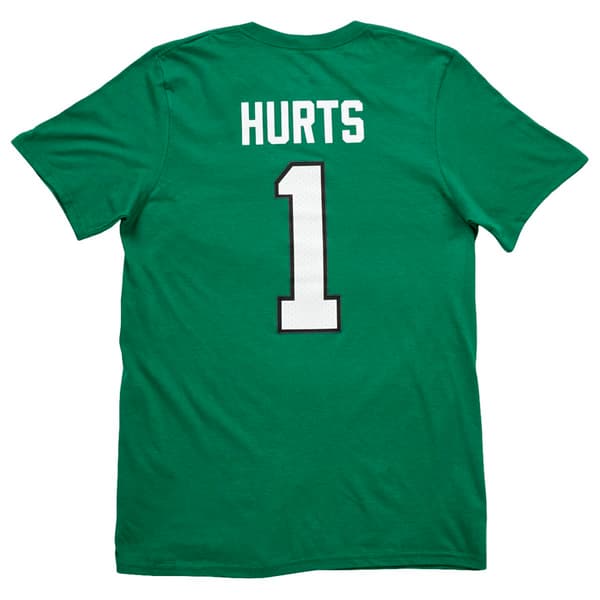 Mens Fanatics Eagles Hurts (1) Classic Throwback Short Sleeve Tee
