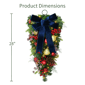 Puleo International 28in. LED Ornaments Adorned Teardrop Swag - image 6
